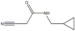 2-cyano-N-(cyclopropylmethyl)acetamide Struktur