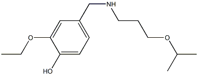 2-ethoxy-4-({[3-(propan-2-yloxy)propyl]amino}methyl)phenol Struktur