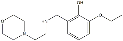 2-ethoxy-6-({[2-(morpholin-4-yl)ethyl]amino}methyl)phenol Struktur