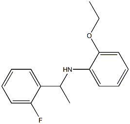 2-ethoxy-N-[1-(2-fluorophenyl)ethyl]aniline Struktur