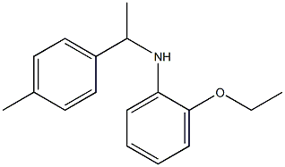 2-ethoxy-N-[1-(4-methylphenyl)ethyl]aniline Struktur