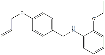 2-ethoxy-N-{[4-(prop-2-en-1-yloxy)phenyl]methyl}aniline Struktur