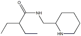 2-ethyl-N-(piperidin-2-ylmethyl)butanamide Struktur