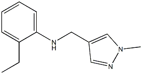 2-ethyl-N-[(1-methyl-1H-pyrazol-4-yl)methyl]aniline Struktur