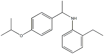 2-ethyl-N-{1-[4-(propan-2-yloxy)phenyl]ethyl}aniline Struktur