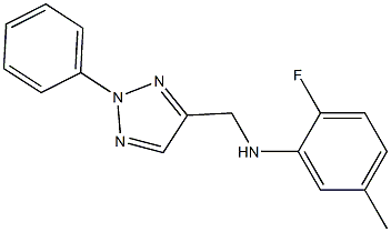 2-fluoro-5-methyl-N-[(2-phenyl-2H-1,2,3-triazol-4-yl)methyl]aniline Struktur