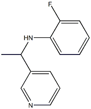 2-fluoro-N-[1-(pyridin-3-yl)ethyl]aniline Struktur