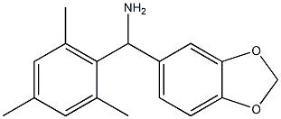 2H-1,3-benzodioxol-5-yl(2,4,6-trimethylphenyl)methanamine Struktur