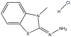 2-hydrazinylidene-3-methyl-2,3-dihydro-1,3-benzothiazole hydrochloride Struktur