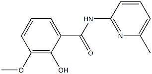 2-hydroxy-3-methoxy-N-(6-methylpyridin-2-yl)benzamide Struktur