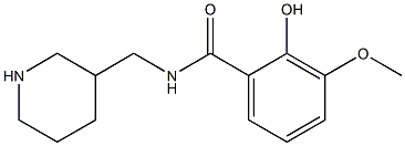 2-hydroxy-3-methoxy-N-(piperidin-3-ylmethyl)benzamide Struktur