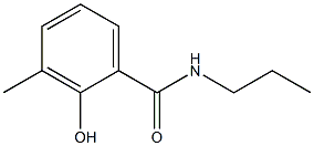 2-hydroxy-3-methyl-N-propylbenzamide Struktur