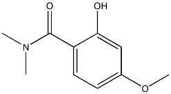 2-hydroxy-4-methoxy-N,N-dimethylbenzamide Struktur