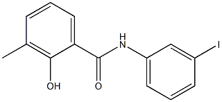 2-hydroxy-N-(3-iodophenyl)-3-methylbenzamide Struktur