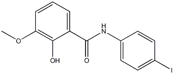 2-hydroxy-N-(4-iodophenyl)-3-methoxybenzamide Struktur