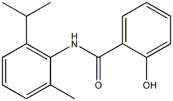 2-hydroxy-N-[2-methyl-6-(propan-2-yl)phenyl]benzamide Struktur