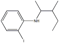 2-iodo-N-(3-methylpentan-2-yl)aniline Struktur