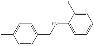 2-iodo-N-[(4-methylphenyl)methyl]aniline Struktur