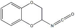 2-isocyanato-2,3-dihydro-1,4-benzodioxine Struktur