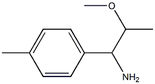 2-methoxy-1-(4-methylphenyl)propan-1-amine Struktur