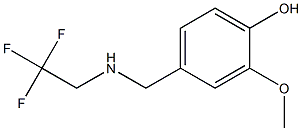 2-methoxy-4-{[(2,2,2-trifluoroethyl)amino]methyl}phenol Struktur