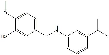 2-methoxy-5-({[3-(propan-2-yl)phenyl]amino}methyl)phenol Struktur