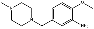 2-methoxy-5-[(4-methylpiperazin-1-yl)methyl]aniline Struktur