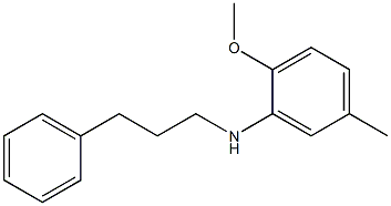 2-methoxy-5-methyl-N-(3-phenylpropyl)aniline Struktur