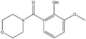 2-methoxy-6-(morpholin-4-ylcarbonyl)phenol Struktur