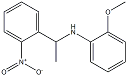 2-methoxy-N-[1-(2-nitrophenyl)ethyl]aniline Struktur