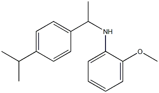 2-methoxy-N-{1-[4-(propan-2-yl)phenyl]ethyl}aniline Struktur