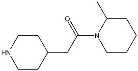 2-methyl-1-(piperidin-4-ylacetyl)piperidine Struktur