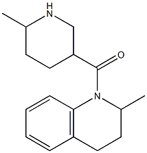 2-methyl-1-[(6-methylpiperidin-3-yl)carbonyl]-1,2,3,4-tetrahydroquinoline Struktur