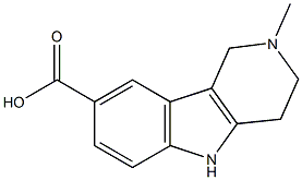 2-methyl-1H,2H,3H,4H,5H-pyrido[4,3-b]indole-8-carboxylic acid Struktur