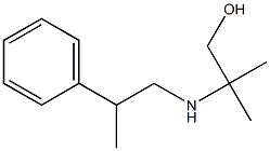 2-methyl-2-[(2-phenylpropyl)amino]propan-1-ol Struktur