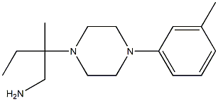 2-methyl-2-[4-(3-methylphenyl)piperazin-1-yl]butan-1-amine Struktur