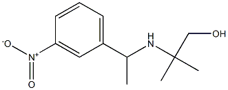 2-methyl-2-{[1-(3-nitrophenyl)ethyl]amino}propan-1-ol Struktur