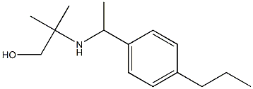 2-methyl-2-{[1-(4-propylphenyl)ethyl]amino}propan-1-ol Struktur