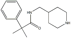 2-methyl-2-phenyl-N-(piperidin-4-ylmethyl)propanamide Struktur