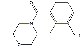 2-methyl-3-[(2-methylmorpholin-4-yl)carbonyl]aniline Struktur