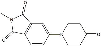 2-methyl-5-(4-oxopiperidin-1-yl)-1H-isoindole-1,3(2H)-dione Struktur