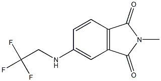 2-methyl-5-[(2,2,2-trifluoroethyl)amino]-2,3-dihydro-1H-isoindole-1,3-dione Struktur