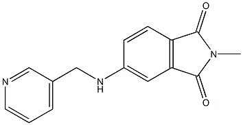 2-methyl-5-[(pyridin-3-ylmethyl)amino]-2,3-dihydro-1H-isoindole-1,3-dione Struktur