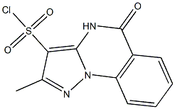 2-methyl-5-oxo-4,5-dihydropyrazolo[1,5-a]quinazoline-3-sulfonyl chloride Struktur