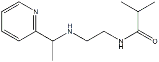 2-methyl-N-(2-{[1-(pyridin-2-yl)ethyl]amino}ethyl)propanamide Struktur