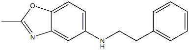 2-methyl-N-(2-phenylethyl)-1,3-benzoxazol-5-amine Struktur