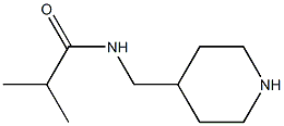 2-methyl-N-(piperidin-4-ylmethyl)propanamide Struktur