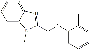 2-methyl-N-[1-(1-methyl-1H-1,3-benzodiazol-2-yl)ethyl]aniline Struktur