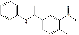 2-methyl-N-[1-(4-methyl-3-nitrophenyl)ethyl]aniline Struktur