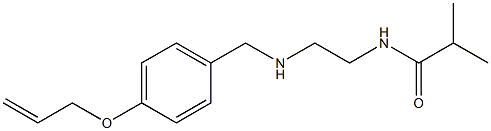 2-methyl-N-[2-({[4-(prop-2-en-1-yloxy)phenyl]methyl}amino)ethyl]propanamide Struktur